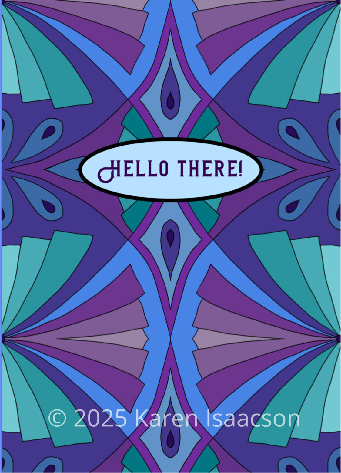 6536 "Hello There 2" 5x7 All Occasion Greeting Card