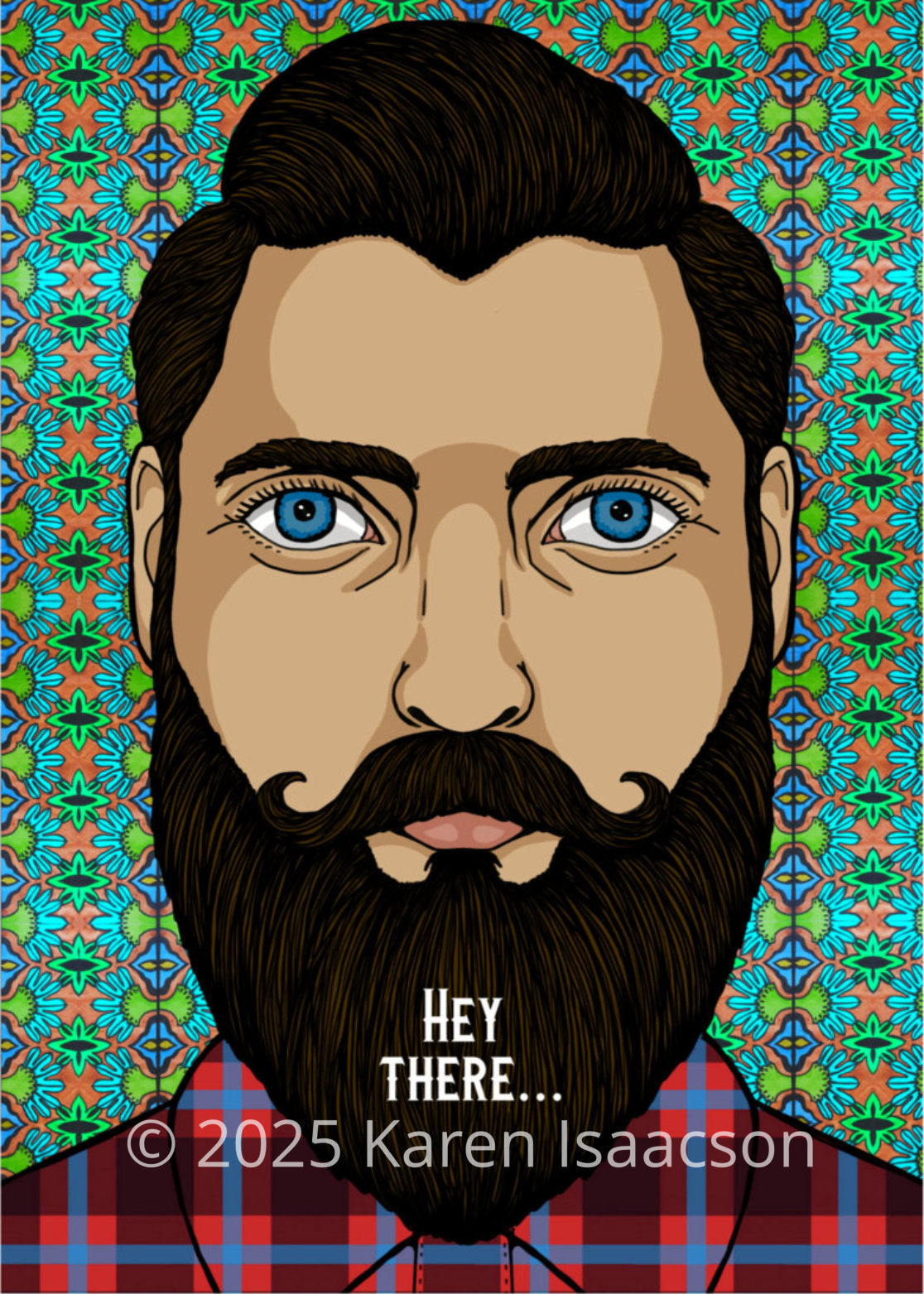 6538 "Hey There" 5x7 All Occasion Greeting Card