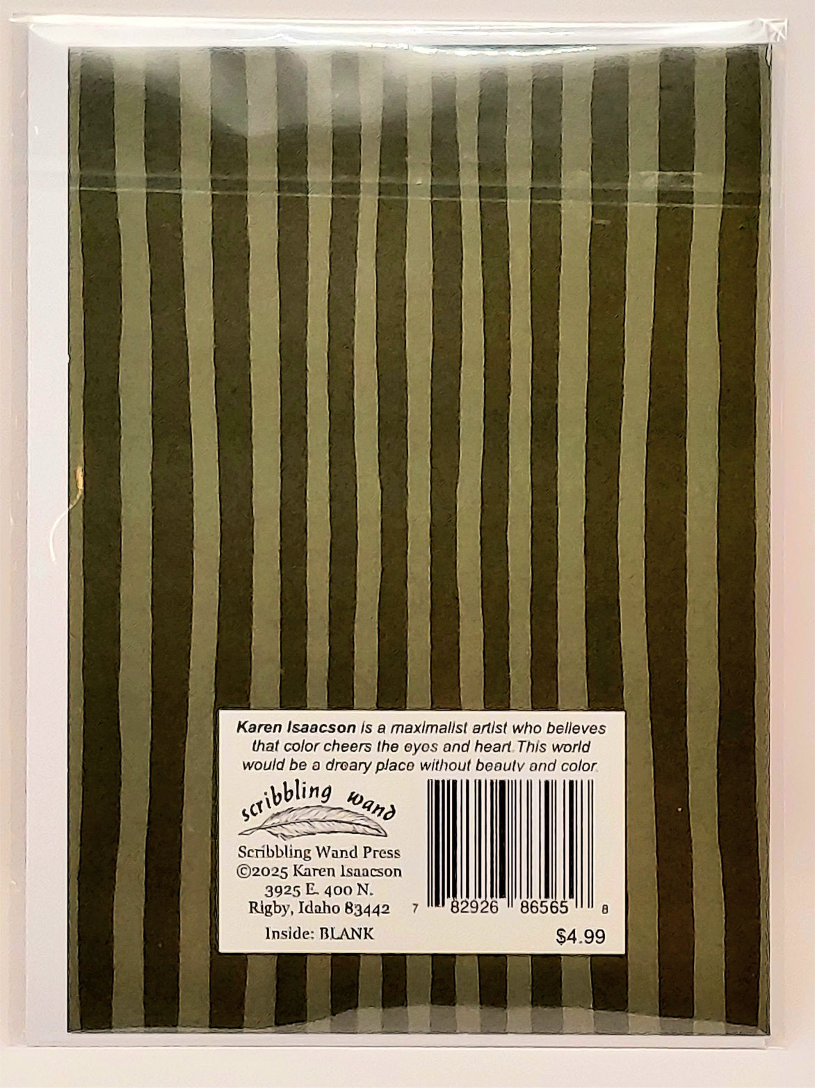 6565 "This Chick Stitches" 5x7 All Occasion Greeting Card