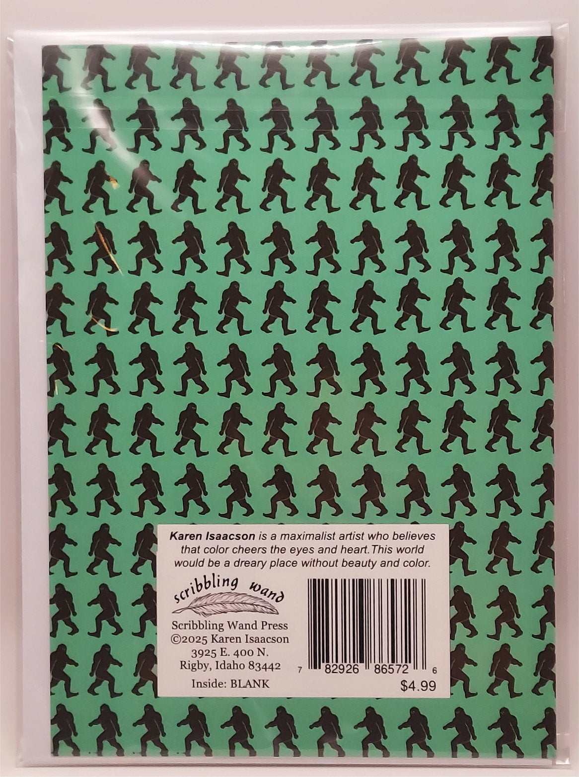6572 "Idaho Cryptids" 5x7 All Occasion Greeting Card