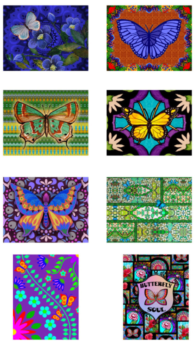 6582 "Beautiful Butterflies" Notecard Set with Pen