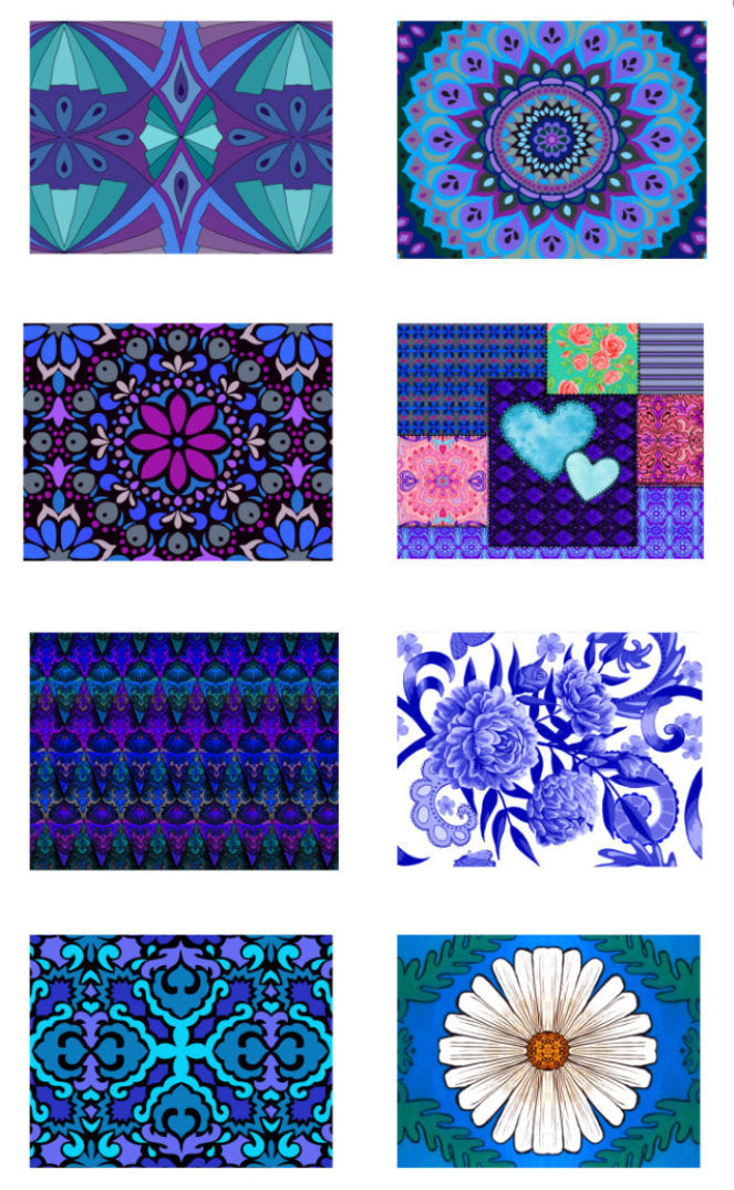 6586 "My Favorite Color Is Blue" Notecard Set with Pen