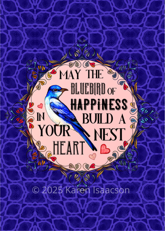 6522 "Bluebird of Happiness" All Occasion Greeting Card