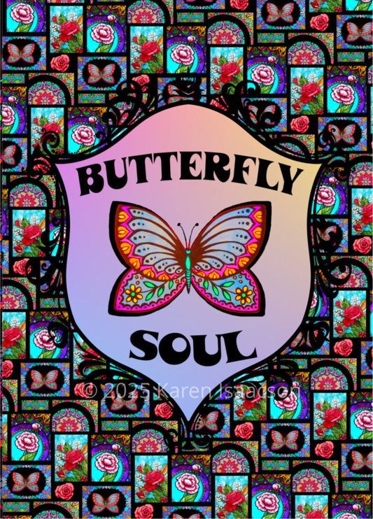 6523 "Butterfly Soul" All Occasion 5x7 Greeting Card