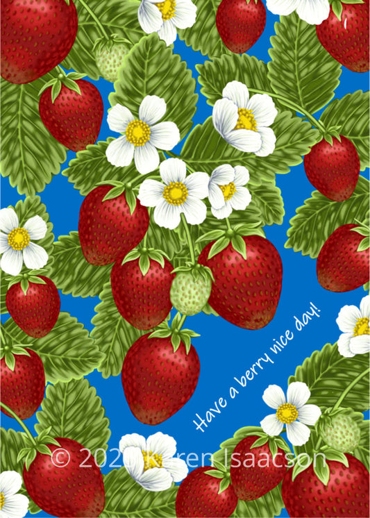 6528 "Berry Nice Day" 5x7 All Occasion Greeting Card