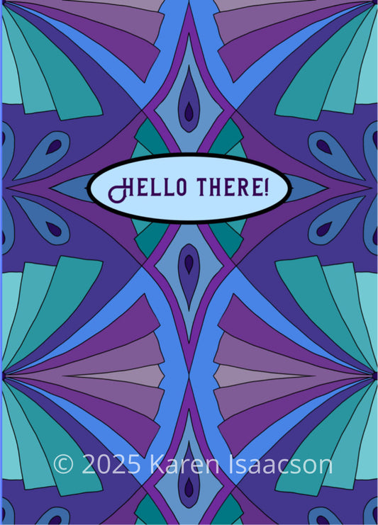 6536 "Hello There 2" 5x7 All Occasion Greeting Card