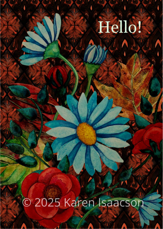 6537 "Hello" 5x7 All Occasion Greeting Card