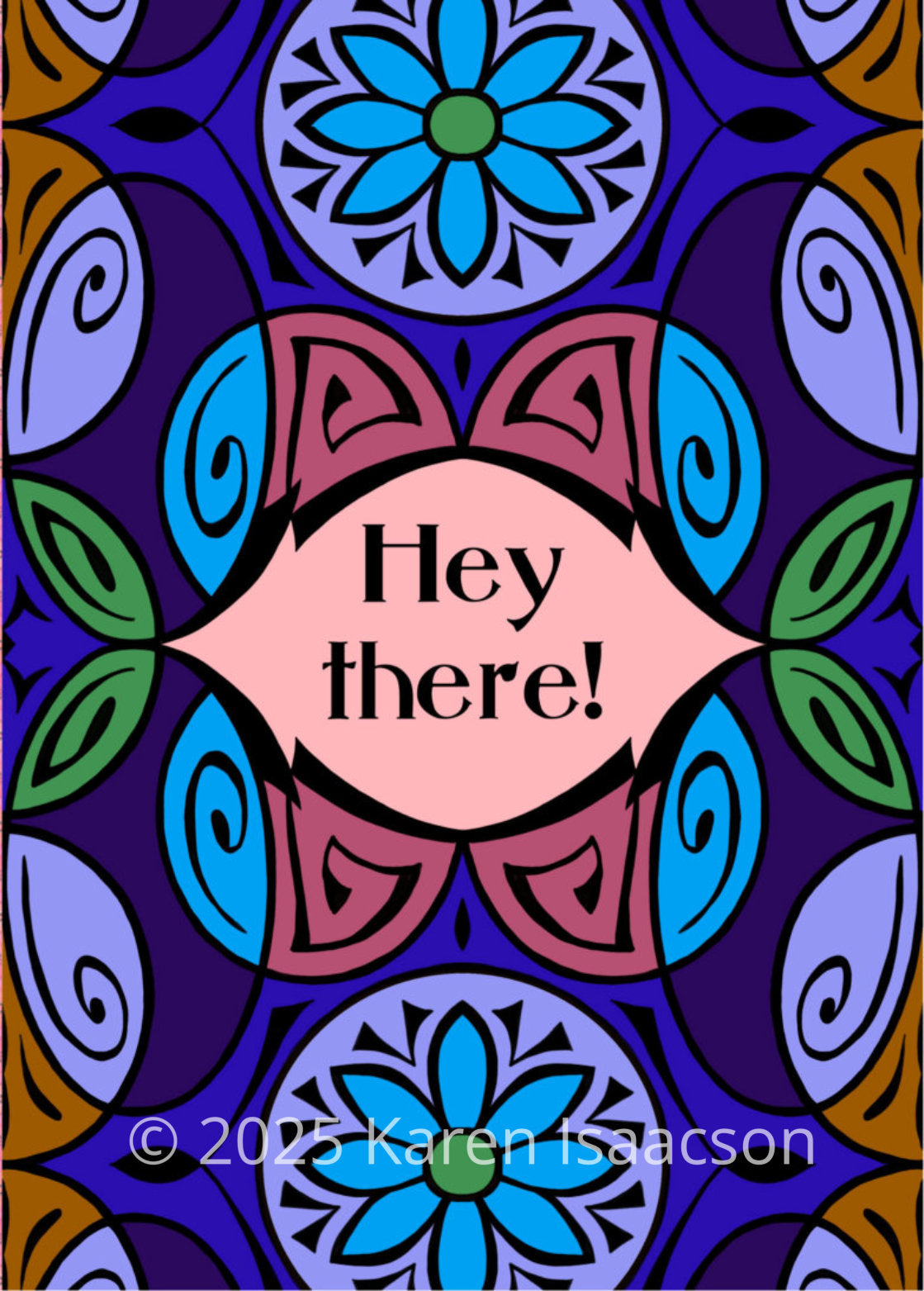 6539 "Hey There 2" 5x7 All Occasion Greeting Card