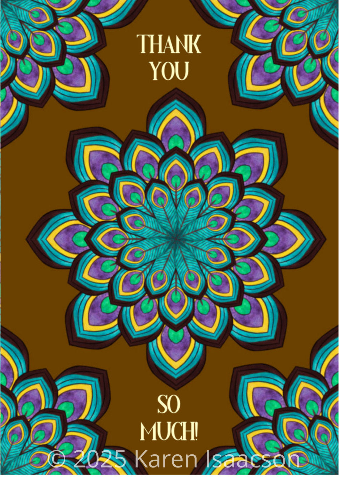6557 "Thank You So Much" 5x7 All Occasion Greeting Cards