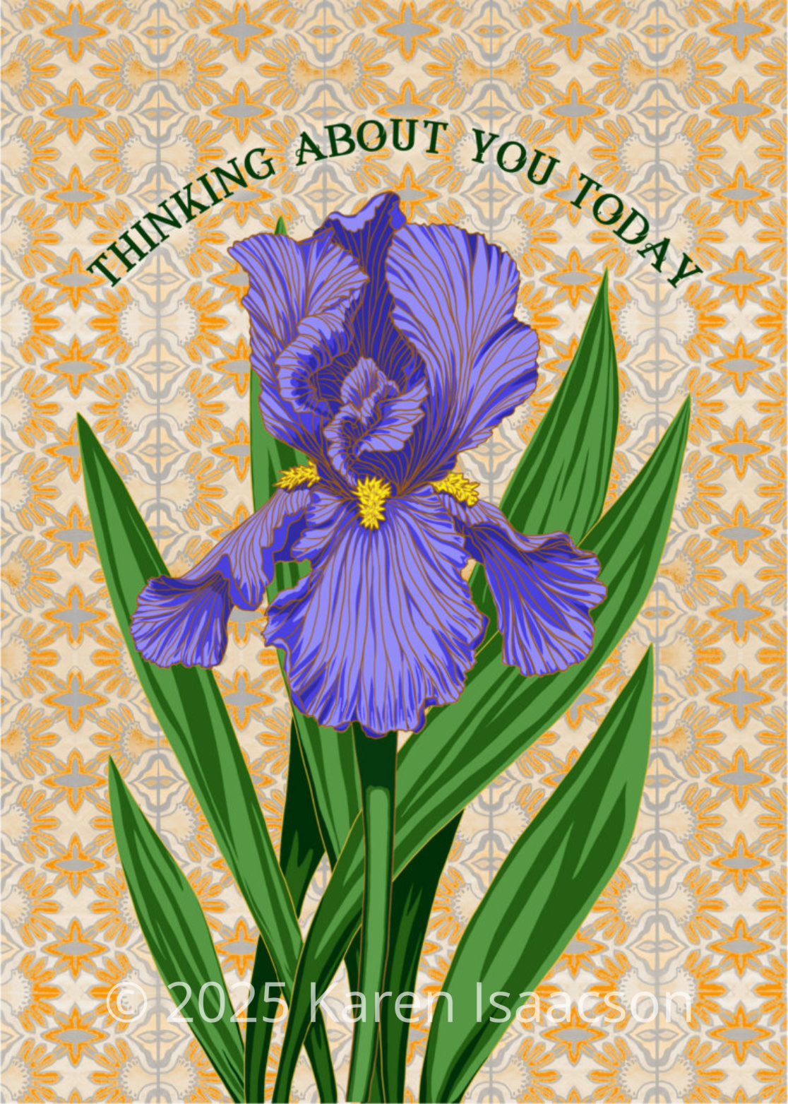 6558 "Thinking of You Today" 5x7 All Occasion Greeting Card