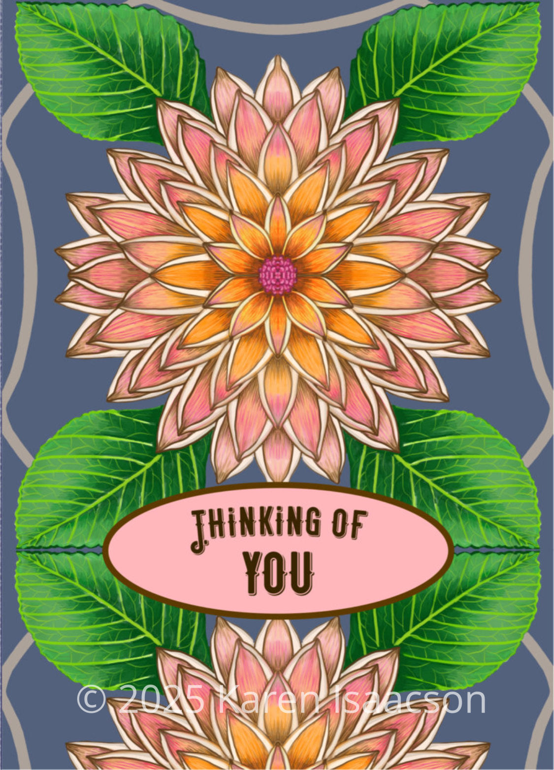 6564 "Thinking of You 4" 5x7 All Occasion Greeting Card