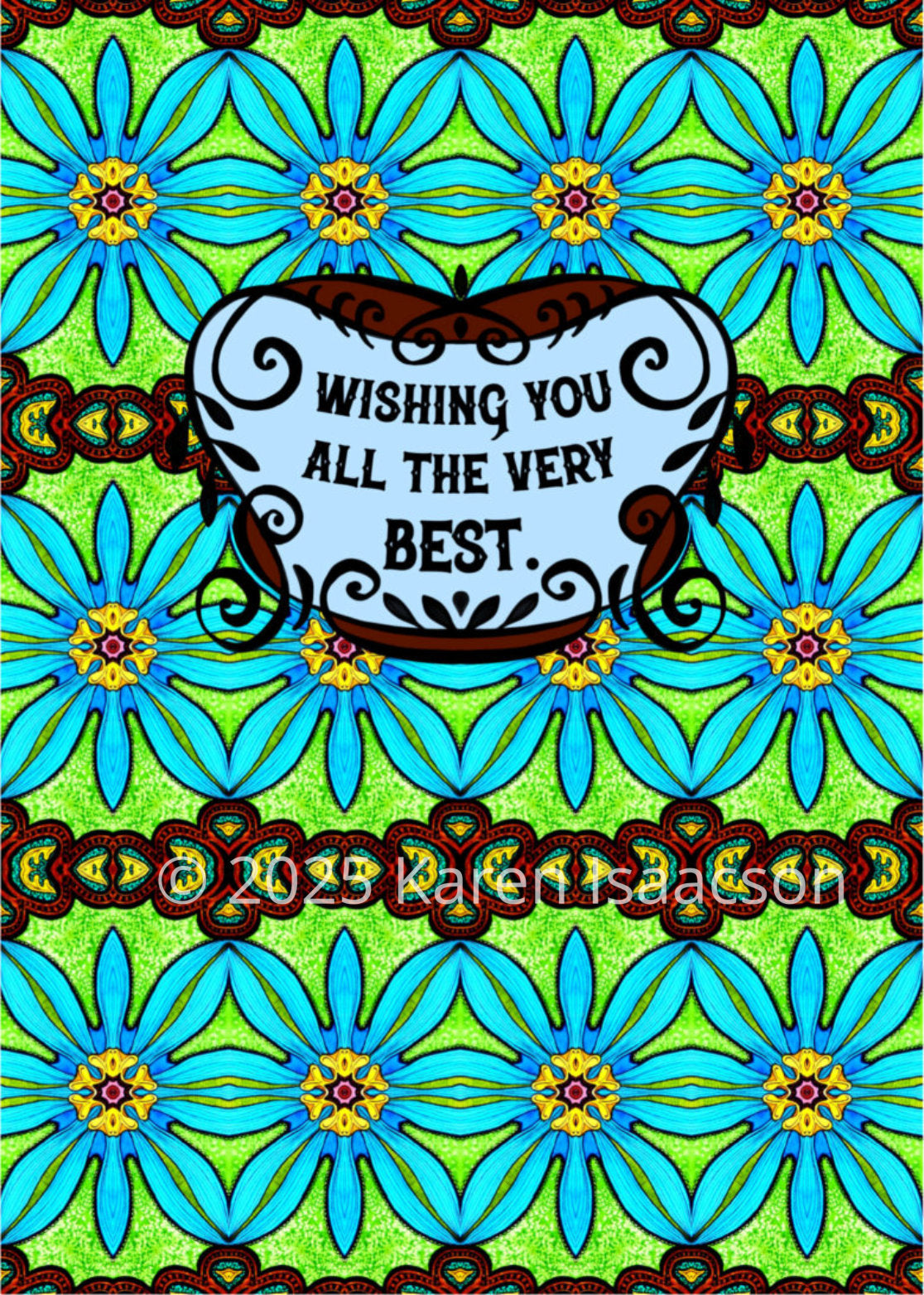 6568 "Wishing You All the Best" 5x7 All Occasion Greeting Card