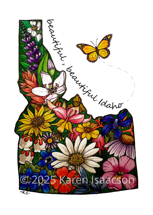 6576 "Beautiful Idaho" 5x7 All Occasion Greeting Card