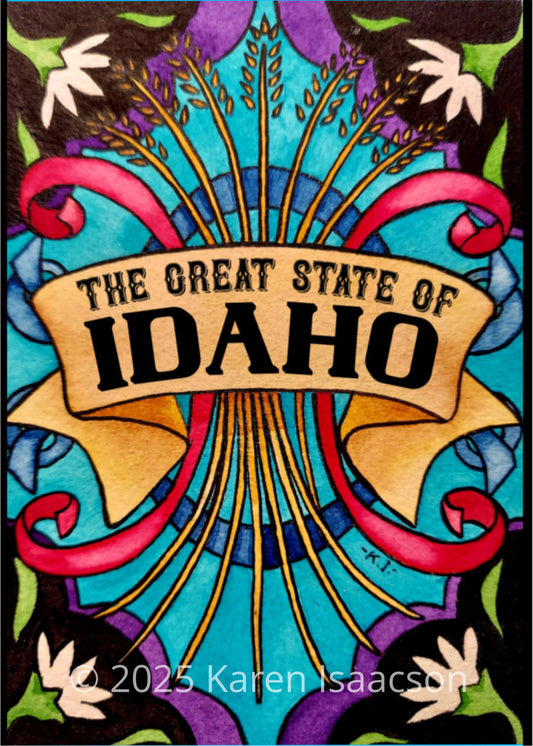 6577 "Great State of Idaho" 5x7 All Occasion Greeting Card
