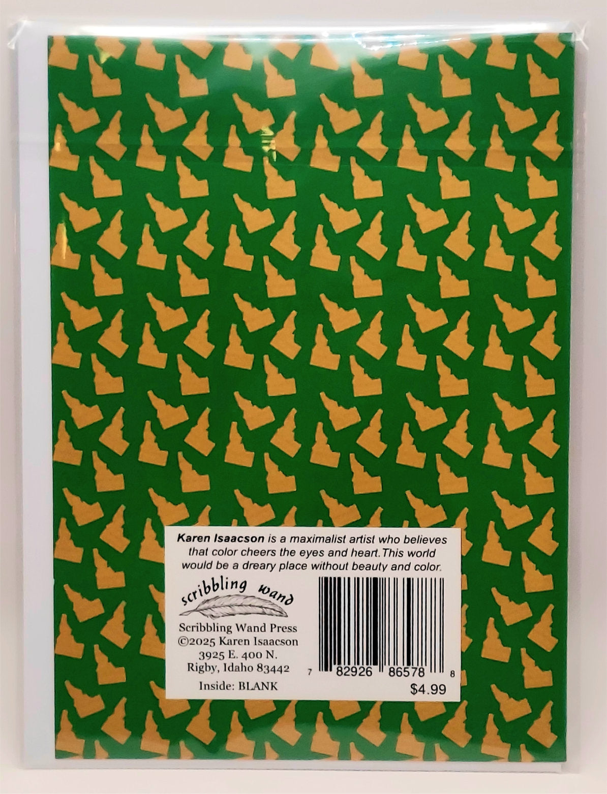 6578 "Idaho Favorites" 5x7 All Occasion Greeting Card
