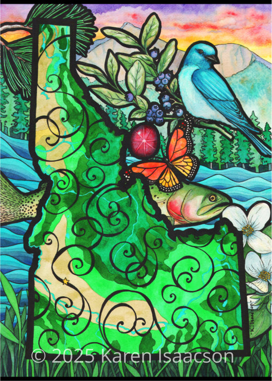 6578 "Idaho Favorites" 5x7 All Occasion Greeting Card