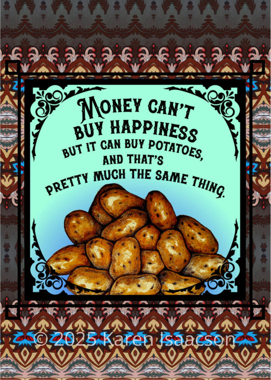 6580 "Can't Buy Happiness" 5x7 All Occasion Greeting Card
