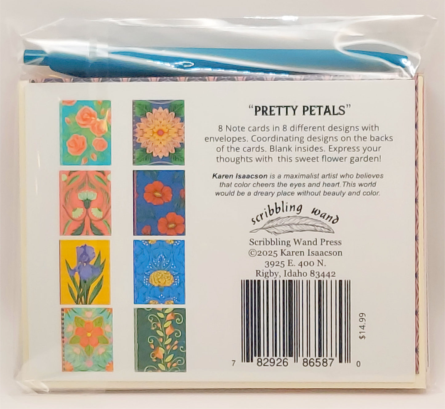 6587 "Pretty Petals" Notecard Set with Pen